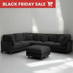 Dark Gray Sectional Couch - NEW IN BOX 