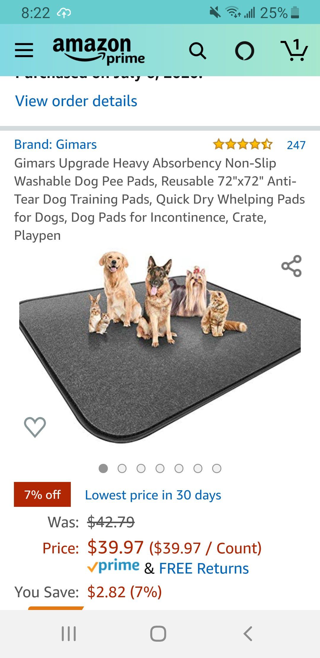 Pee Pad for a Puppy! Our dog never pee on it. Used it for a week.