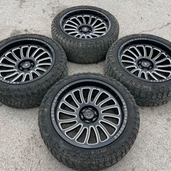 22” American Force Wheels And Tires 6 Lug 22x10 AF Forces Black Rims 6 Lug 6x135 Bolt pattern Fit Ford F150 Expedition F-150 Raptor JTX Fuel Rines