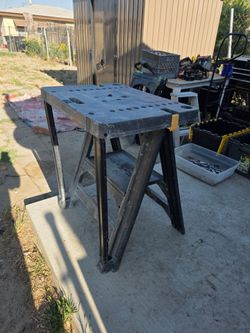 Stanley Folding Work Table + 2 Sawhorses $25/$10 or $30 for both