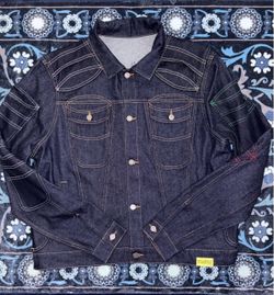 EXCLUSIVE ALOCS DENIM BUTTON UP JACKET