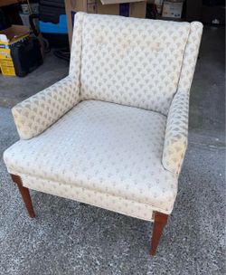 Vintage Scandinavian Tufted Armchair Accent Chair