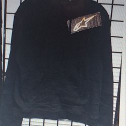 Alpinestar Women Pullover Hoodie Sweatshirt Black 