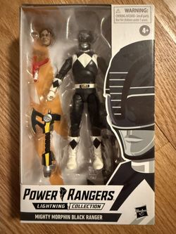 Lightning Collection Mighty Morphin Power Rangers Black Ranger Action Figure