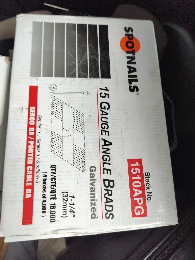15 Ga Angle Brads