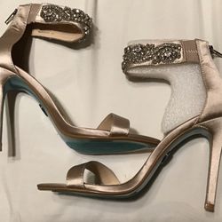 Designer Heels In Rose Gold  NEW