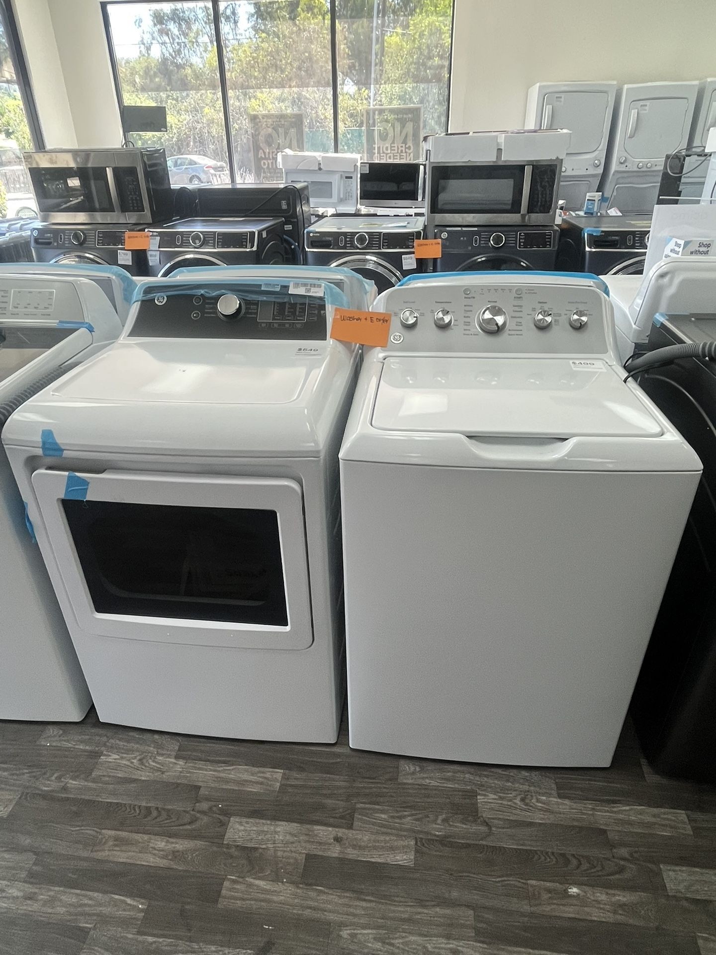 Washer & Electric Dryer Set, One Year Warranty