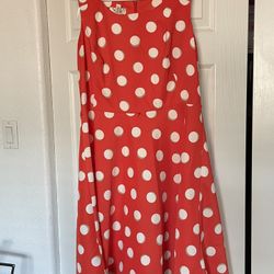 Polka Dot A-line Dress