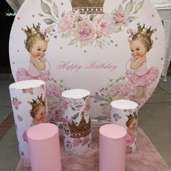 Princess Birthday Backdrop