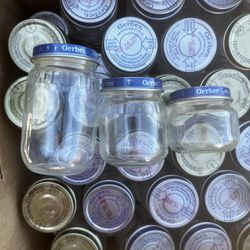 Used Glass Baby Food Jars