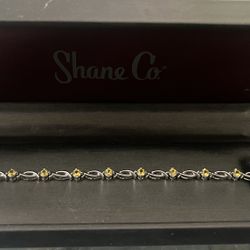 Yellow Sapphire Bracelet in 14k White Gold (retail $1,615)