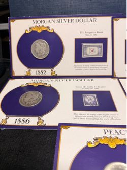Morgan an walking liberty coins