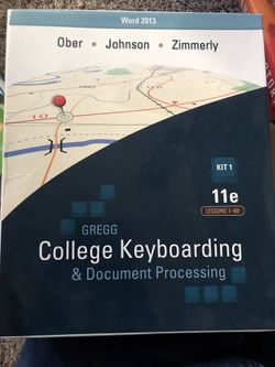 College Keyboardinf & Document Processing 11th edition
