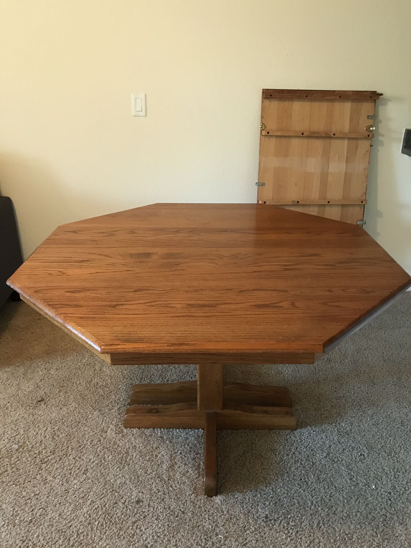 Solid wood dining table