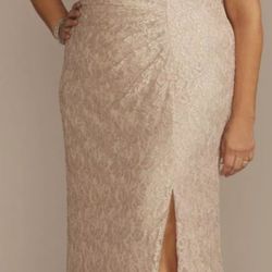 Sequin/Lace Dress/Oleg Cassini 