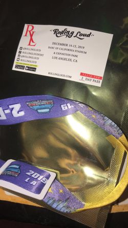 2019 Rolling Loud Ticket