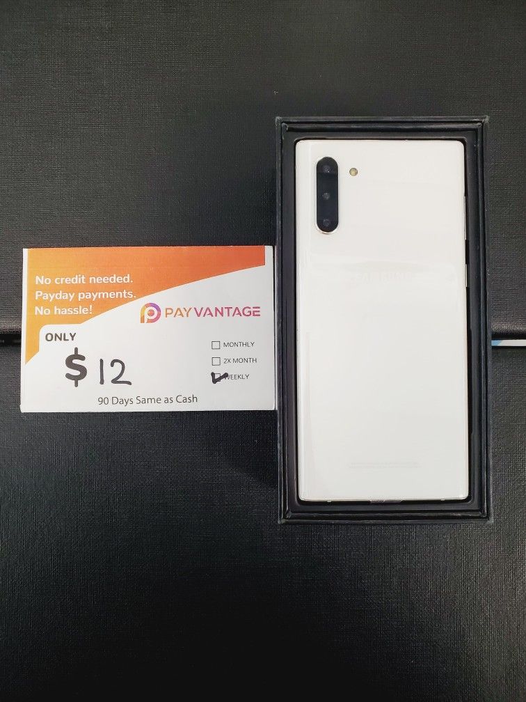 Samsung Galaxy Note 10 Unlocked Pay In Payments With No Credit Check, Lowest Wholesale Prices. 3 months Warranty