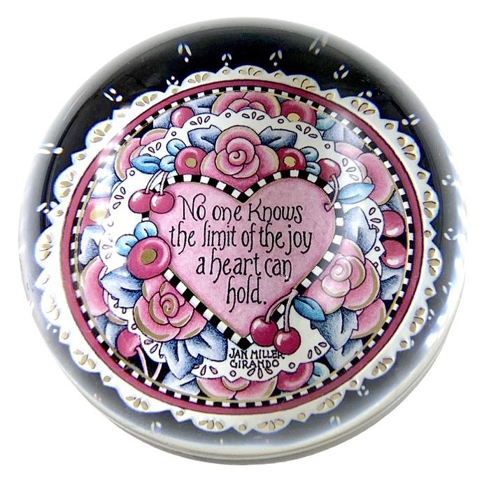 Punch studio paperweight crystal made in France new in box