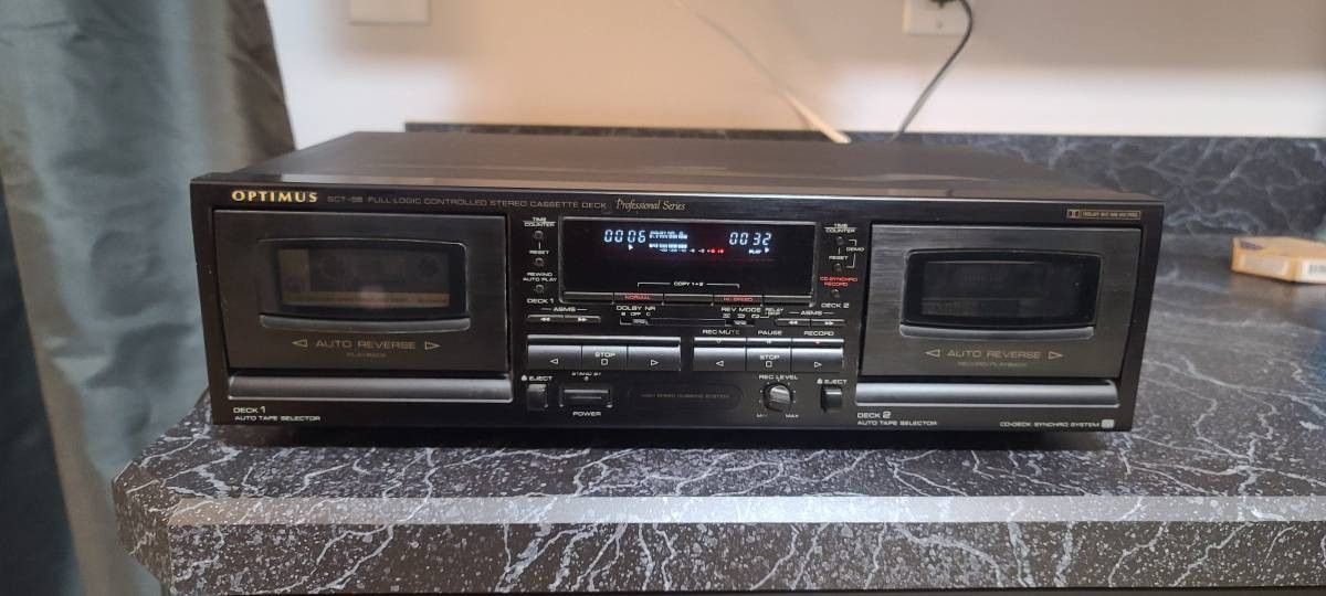 Optimus SCT-56 Stereo Cassette Deck Professional