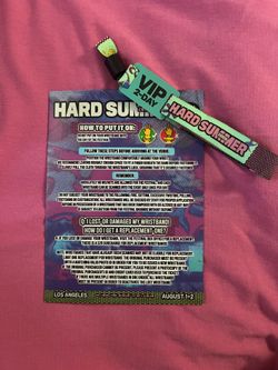 SELLING 2DAY HARD SUMMER VIP WRISTBAND