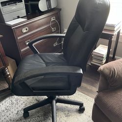 Faux Leatherback Desk Chair