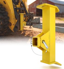 Heavy-Duty Skid Steer Hitch Attachments for Tractors Skidsteer Attachment Quick Attach Plate, Fits 2" Towing Receivers, with Hitch Clips & Pins Access