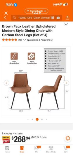 4 chairs new