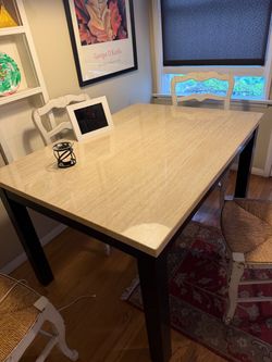 Kitchen table faux marble top