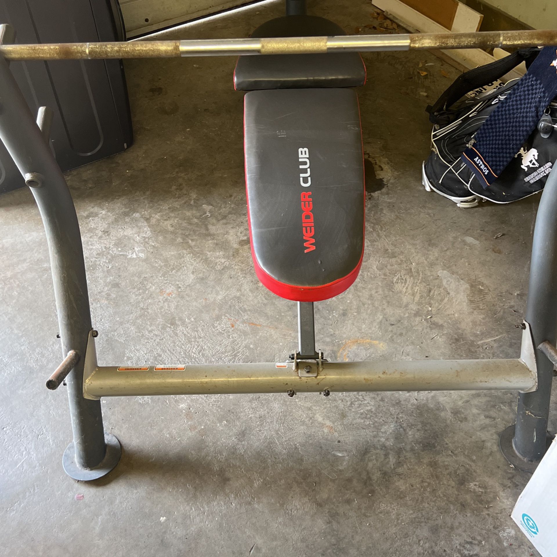 Weight Lifting Bench And Accessories 