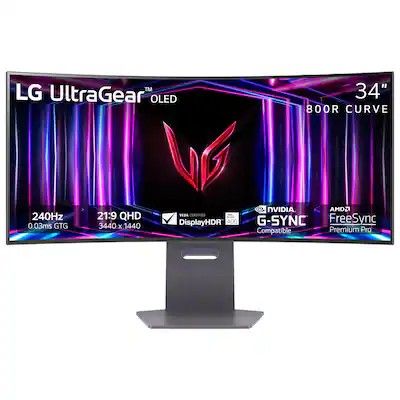 LG UltraGear 34" OLED Curved WQHD 240Hz 0.03ms FreeSync NVIDIA G-SYNC HDR400 800R