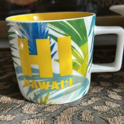 Starbucks 2016 Hawaii Mug Tropical Palms 