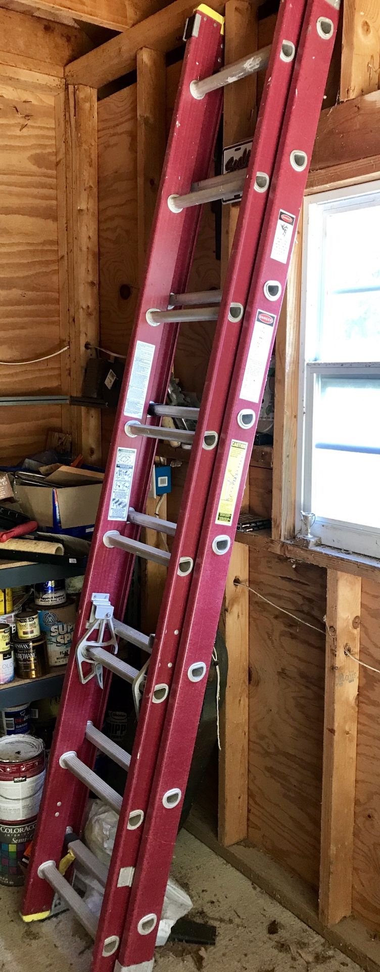 Werner 16’ fiberglass extension ladder