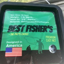 Fishing Net 10’ Radius 