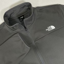 NWT The North Face Mens XXL Pearl Gray Cedar Trail Grid Fleece Full Zip Jacket