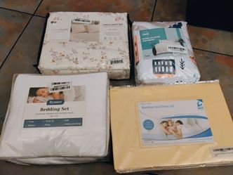 Brand new bed sheet sets twin size ...1 for 10 ..2 for 15 ..3 for 20 ...all 4 for 25 doll
