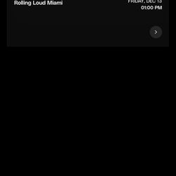 ROLLING LOUD VIP FOR SAT & SUNDAY