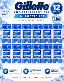 Gillette Arctic Ice Antiperspirant Gel 12-Pack