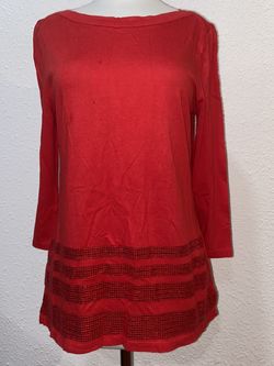 NWT red Tommy H Top