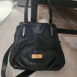 Black Leather Marc by Marc Jacobs New-Q Fran Shopper