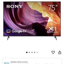  Sony 75" 4K UHD Smart TV – X80CK Series – Excellent Condition