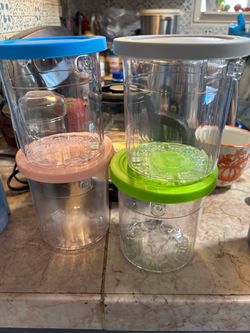 Premium 24 oz. Pint Containers for Ninja Creami Deluxe - 4 Pack | NC500, NC501