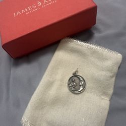Vintage James Avery Sterling Silver RETIRED Midnight Sky Moon & Stars Charm