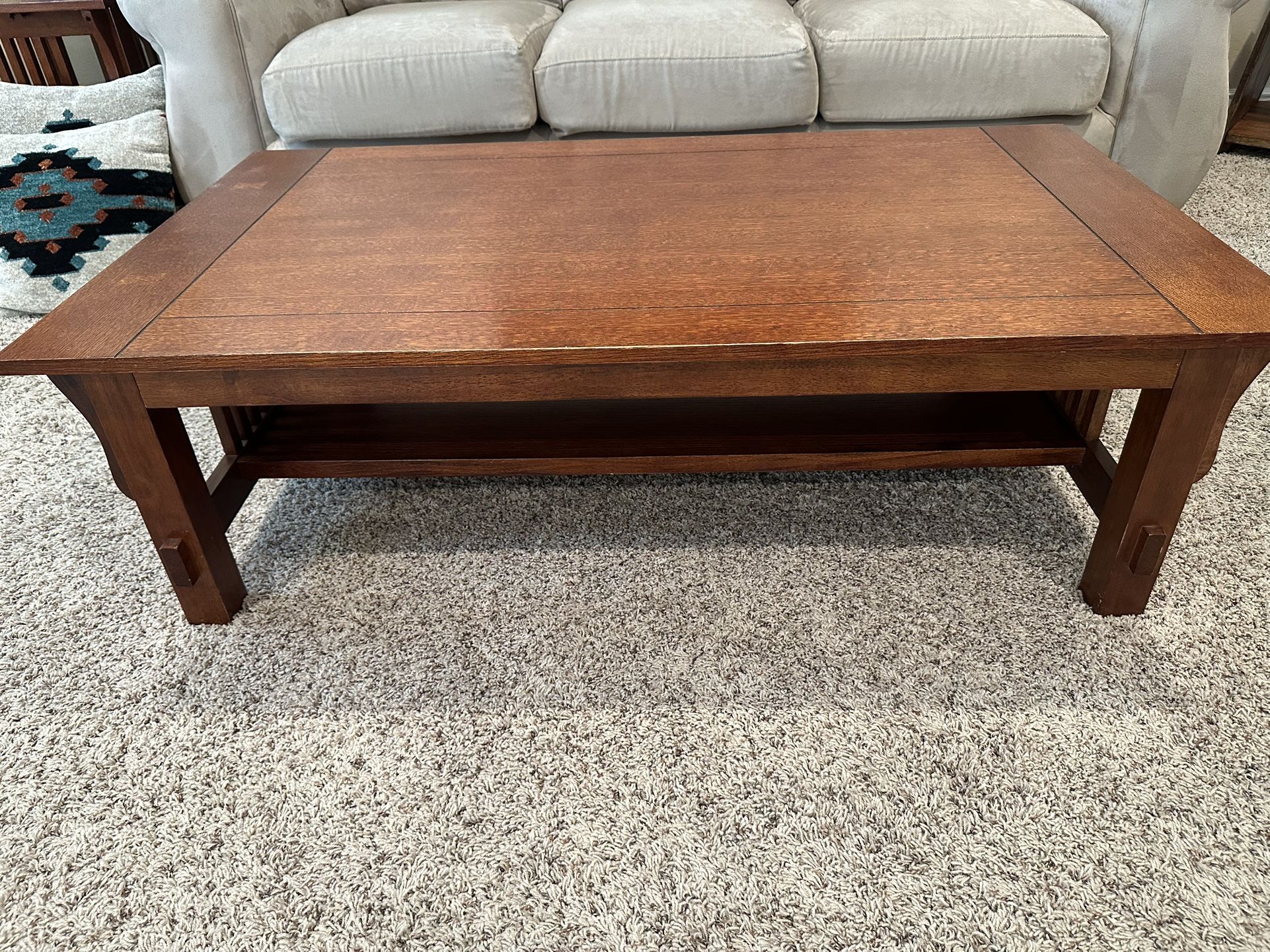 Solid Wood Coffee Table/End Table Set
