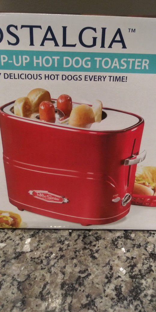 Nostalgia Retro Pop-Up Hot Dog Toaster