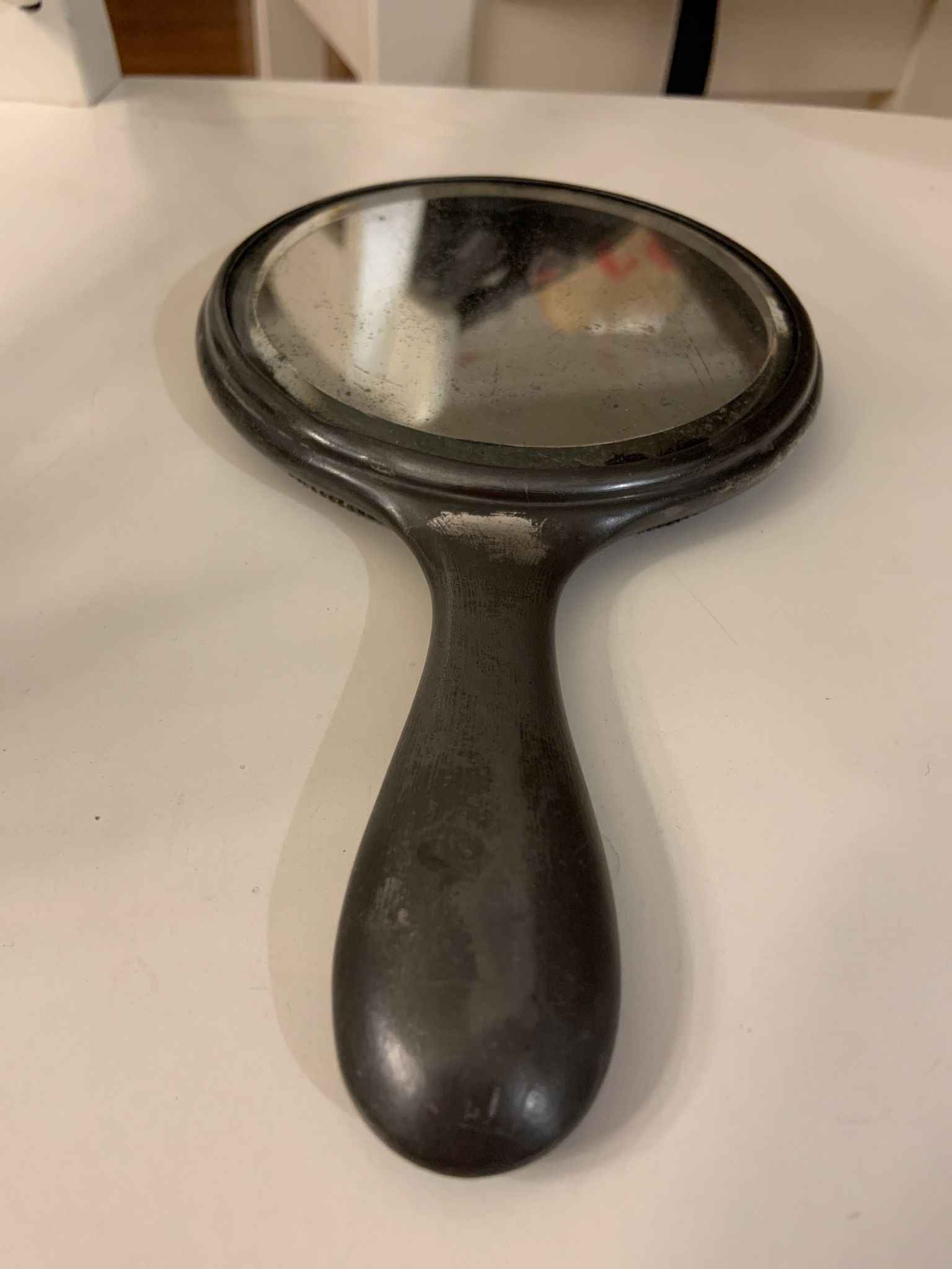 Antique mirror handheld Silver plated