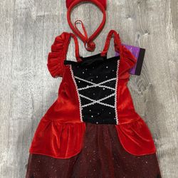 NWT 2pc Devil Dress For Dog Halloween Costume  Size Medium 