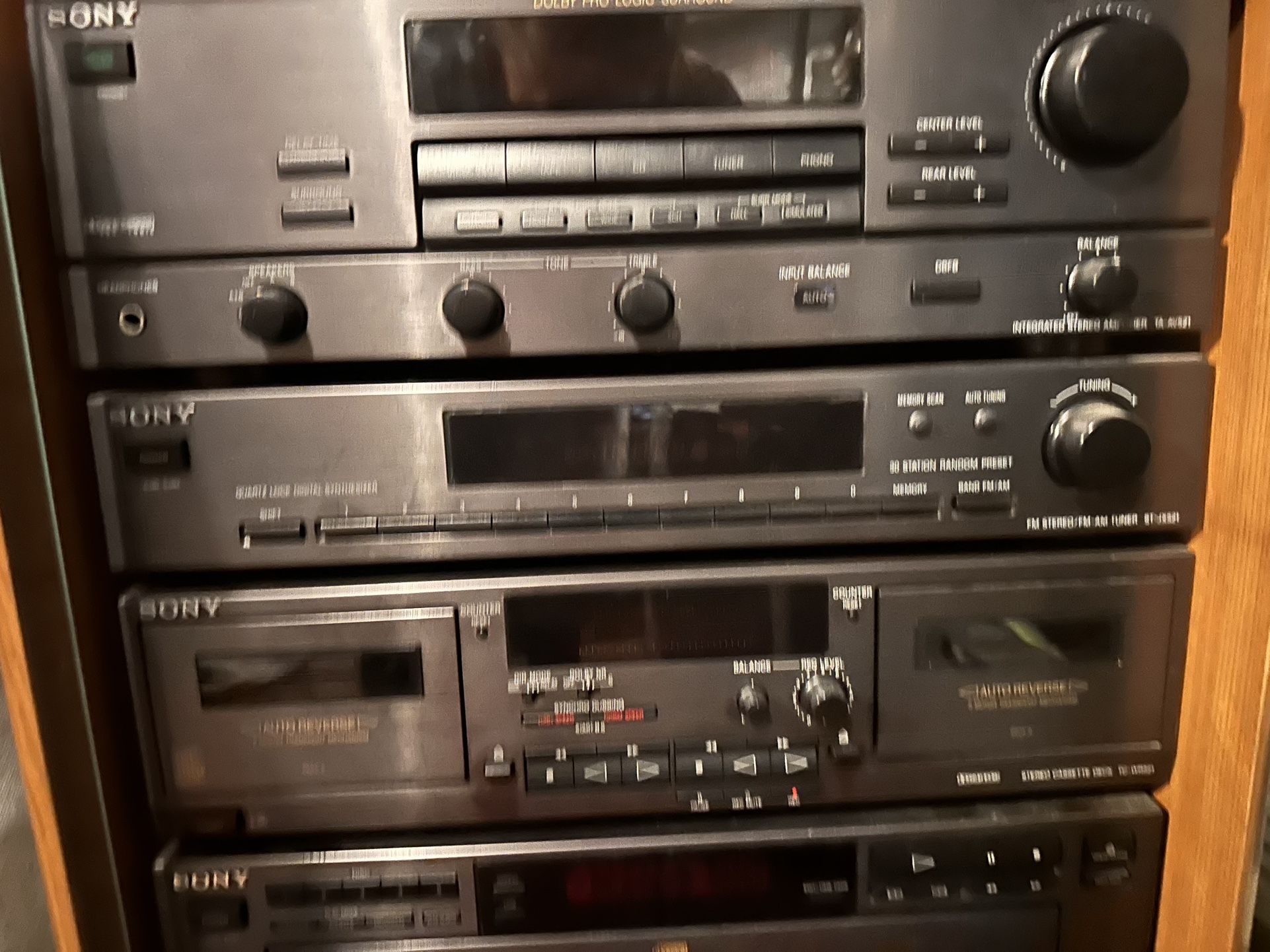 Sony Home Stereo With Surround Sound Great Condition Vintage 90s Style