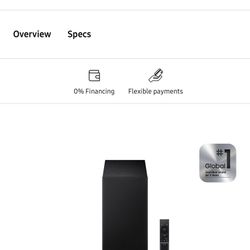 Samsung Sound Bar With Sub