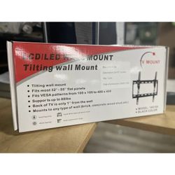 BRAND NEW SMALL UNIVERSAL TILT MOUNT Fits Mosts 32-55" LED LCD OLED Plasma Flat Tilting Model 180104