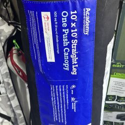 Academy Black 10X10 Canopy and 16 Weight plates